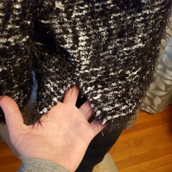 Vince Camuto Petite Fuzzy Crop Sweater - Picture 6 of 12